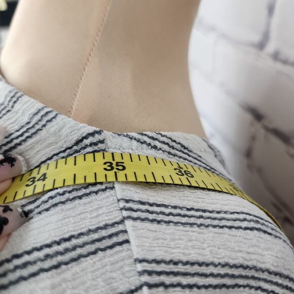 Zara Dress Womens L Striped Lightweight Sundress Classic Front Tie Summer Beachy - Picture 6 of 7